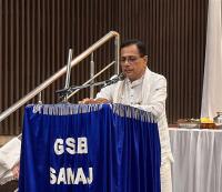 Brief introduction of the samaj and its activities by Shrikant V. Mahale, Vice President of GSB Samaj, Hubli