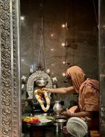 Jalabhisheka at HH Shrimat Krishnashram Swamiji Sannidhi on Samaradhana Divasa (23 Dec 2024)