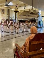 Jalabhisheka at HH Shrimat Krishnashram Swamiji Sannidhi on Samaradhana Divasa (23 Dec 2024)