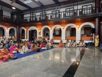 Shri Devi Pujana by HH Swamiji; Picture Courtesy Shri Jnanesh Hattangadi Bhat