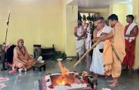 Mandala Puja by HH Swamiji at Shri Guru Math, Mallapur (14 April)