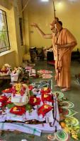 Mandala Puja by HH Swamiji at Shri Guru Math, Mallapur (14 April)