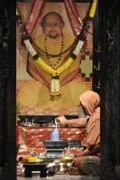 Jalabhisheka by HH Swamiji; Picture Courtesy Shri Abhinav Kalla