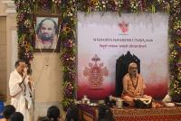 Dharma Sabha - Welcome Address by Shri Praveen Kadle - President, Standing Committee, SCM; Picture Courtesy Shri Dinesh Karkal