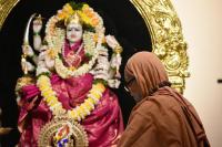 Shri Devi Pujana by HH Swamiji; Picture Courtesy Shri Abhinav Kalla