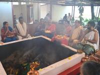 Shri Chandika Homa; Picture Courtesy Shri Dinesh Karkal