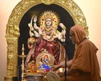 Shri Devi Pujan by HH Swamiji; Picture Courtesy Shri Dinesh Karkal