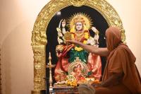 Shri Devi Pujana by HH Swamiji; Picture Courtesy Shri Dinesh Karkal