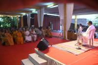 Talk on Shri Lalita Sahasranama Stotram by Shri Krishnanand Mankikar; Picture Courtesy Shri Dinesh Karkal