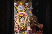 Shodashopachar Puja at Sanjivani Sannidhi by H.H. Swamiji on Samaradhana Ddivasa of HH Shrimat Shankarashram Swamiji I; Picture Courtesy Shri Dinesh Karkal