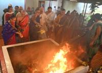 Shri Durga Homa; Picture Courtesy Shri Dinesh Karkal