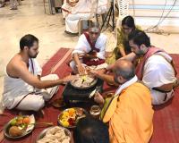 Teertha Vitarana, Shri Guru Paduka Pujana Picture Courtesy Shri Dinesh Karkal