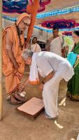 Punar Prathishta of Shri Shivalingeshwara and Parivar Devata at Shirani-Kaikini  by HH Swamiji (26 Dec 2024)