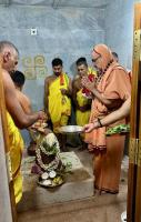 Punar Prathishta of Shri Shivalingeshwara and Parivar Devata at Shirani-Kaikini  by HH Swamiji (26 Dec 2024)