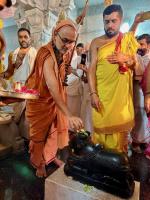 Punar Prathishta of Shri Shivalingeshwara and Parivar Devata at Shirani-Kaikini  by HH Swamiji (26 Dec 2024)