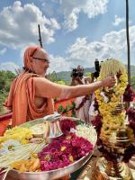 Punar Prathishta of Shri Shivalingeshwara and Parivar Devata at Shirani-Kaikini  by HH Swamiji (26 Dec 2024)