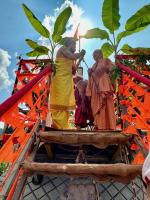 Punar Prathishta of Shri Shivalingeshwara and Parivar Devata at Shirani-Kaikini  by HH Swamiji (26 Dec 2024)