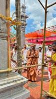 Punar Prathishta of Shri Shivalingeshwara and Parivar Devata at Shirani-Kaikini  by HH Swamiji (26 Dec 2024)