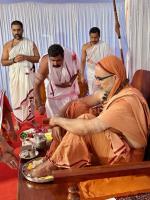 Punar Prathishta of Shri Shivalingeshwara and Parivar Devata at Shirani-Kaikini  by HH Swamiji (26 Dec 2024)