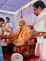 Punar Prathishta of Shri Shivalingeshwara and Parivar Devata at Shirani-Kaikini  by HH Swamiji (26 Dec 2024)