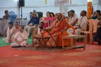 HH Swamiji watching Tabla recital by Ishaan Sanadi and Paartha Ray of Prarthana Varga