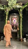 Shodashopachara  Puja at Shri Guru Paduka Sannidhi, SCM Shirali, performed by H.H. Swamiji (12 Aug 2025)