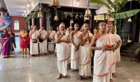 Shodashopachara  Puja at Shri Guru Paduka Sannidhi, SCM Shirali, performed by H.H. Swamiji (12 Aug 2025)