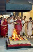 Shri Durga Homa Purnahuti in the upasthiti of HH Swamiji at SCM Shirali (10 Oct 2024)
