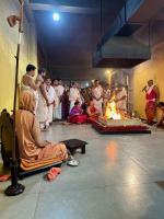 Shri Durga Homa Purnahuti in the upasthiti of HH Swamiji at SCM Shirali (10 Oct 2024)