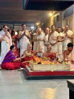 Shri Durga Homa Purnahuti in the upasthiti of HH Swamiji at SCM Shirali (10 Oct 2024)