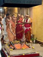 Shri Durga Homa Purnahuti in the upasthiti of HH Swamiji at SCM Shirali (10 Oct 2024)