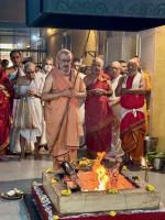 Shri Durga Homa Purnahuti in the upasthiti of HH Swamiji at SCM Shirali (10 Oct 2024)
