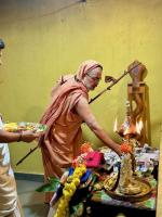 Shri Durga Homa Purnahuti in the upasthiti of HH Swamiji at SCM Shirali (10 Oct 2024)