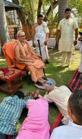 Swamiji's day visit to Bharatpur en route to Mathura (17 March 2025)