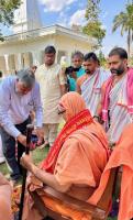 Swamiji's day visit to Bharatpur en route to Mathura (17 March 2025)