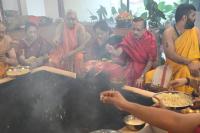 Shri Chandika Homa; Picture Courtesy Shri Dinesh Karkal