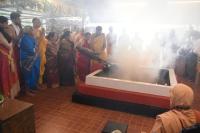 Purnahuti in the Divine Presence of HH Swamiji; Picture Courtesy Shri Abhinav Kalla