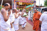 Visit of H.H. Shrimat  Shivanand Saraswati Swamiji, Mathadhipati of Shri Kavle Math to SCM