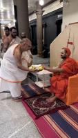 Visit of H.H. Shrimat Vamanashram Swamiji, Mathadhipati - Haldipur Math to SCM - Shirali